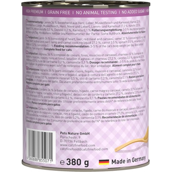 catz finefood Ragout Mix Pack Wet Cat Food - Delicatessen Wet Food for Cats in Sauce without Grain and Sugar with High Meat Content, 6 x 190 g Tin catz finefood Ragout Mix Pack Wet Cat Food - Delicatessen Wet Food for Cats in Sauce without Grain and Sugar with High Meat Content, 6 x 190 g Tin
