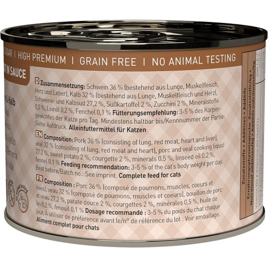 catz finefood Ragout Mix Pack Wet Cat Food - Delicatessen Wet Food for Cats in Sauce without Grain and Sugar with High Meat Content, 6 x 190 g Tin catz finefood Ragout Mix Pack Wet Cat Food - Delicatessen Wet Food for Cats in Sauce without Grain and Sugar with High Meat Content, 6 x 190 g Tin