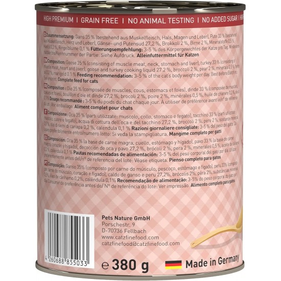 catz finefood Ragout Mix Pack Wet Cat Food - Delicatessen Wet Food for Cats in Sauce without Grain and Sugar with High Meat Content, 6 x 190 g Tin catz finefood Ragout Mix Pack Wet Cat Food - Delicatessen Wet Food for Cats in Sauce without Grain and Sugar with High Meat Content, 6 x 190 g Tin