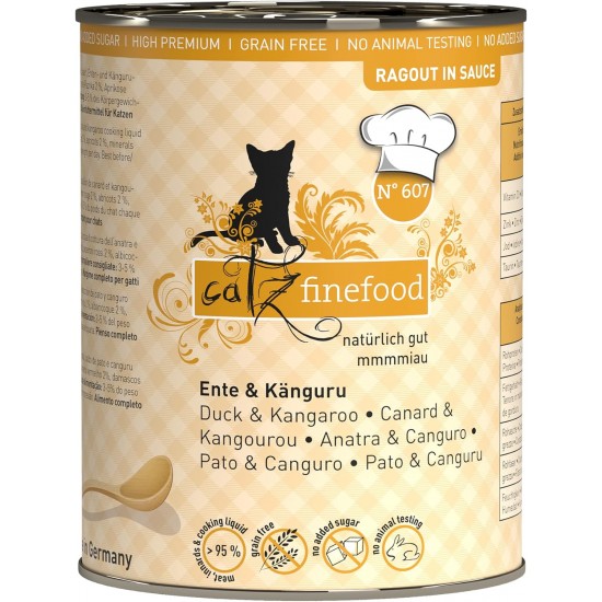catz finefood Ragout Mix Pack Wet Cat Food - Delicatessen Wet Food for Cats in Sauce without Grain and Sugar with High Meat Content, 6 x 190 g Tin catz finefood Ragout Mix Pack Wet Cat Food - Delicatessen Wet Food for Cats in Sauce without Grain and Sugar with High Meat Content, 6 x 190 g Tin