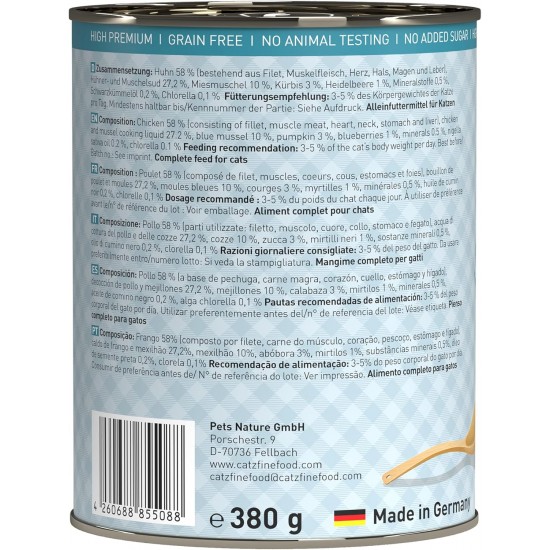 catz finefood Ragout Mix Pack Wet Cat Food - Delicatessen Wet Food for Cats in Sauce without Grain and Sugar with High Meat Content, 6 x 190 g Tin catz finefood Ragout Mix Pack Wet Cat Food - Delicatessen Wet Food for Cats in Sauce without Grain and Sugar with High Meat Content, 6 x 190 g Tin