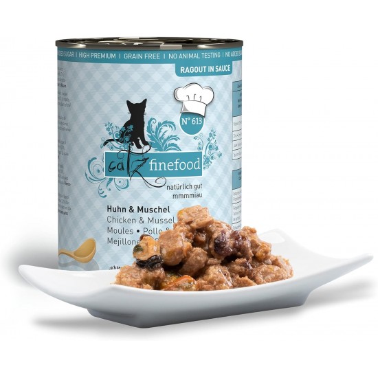 catz finefood Ragout Mix Pack Wet Cat Food - Delicatessen Wet Food for Cats in Sauce without Grain and Sugar with High Meat Content, 6 x 190 g Tin catz finefood Ragout Mix Pack Wet Cat Food - Delicatessen Wet Food for Cats in Sauce without Grain and Sugar with High Meat Content, 6 x 190 g Tin