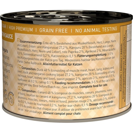 catz finefood Ragout Mix Pack Wet Cat Food - Delicatessen Wet Food for Cats in Sauce without Grain and Sugar with High Meat Content, 6 x 190 g Tin catz finefood Ragout Mix Pack Wet Cat Food - Delicatessen Wet Food for Cats in Sauce without Grain and Sugar with High Meat Content, 6 x 190 g Tin