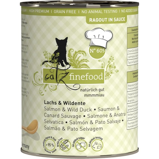 catz finefood Ragout Mix Pack Wet Cat Food - Delicatessen Wet Food for Cats in Sauce without Grain and Sugar with High Meat Content, 6 x 190 g Tin catz finefood Ragout Mix Pack Wet Cat Food - Delicatessen Wet Food for Cats in Sauce without Grain and Sugar with High Meat Content, 6 x 190 g Tin