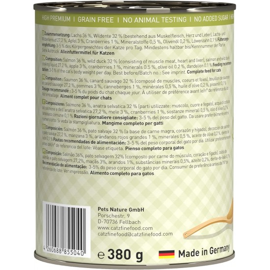 catz finefood Ragout Mix Pack Wet Cat Food - Delicatessen Wet Food for Cats in Sauce without Grain and Sugar with High Meat Content, 6 x 190 g Tin catz finefood Ragout Mix Pack Wet Cat Food - Delicatessen Wet Food for Cats in Sauce without Grain and Sugar with High Meat Content, 6 x 190 g Tin