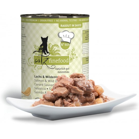 catz finefood Ragout Mix Pack Wet Cat Food - Delicatessen Wet Food for Cats in Sauce without Grain and Sugar with High Meat Content, 6 x 190 g Tin catz finefood Ragout Mix Pack Wet Cat Food - Delicatessen Wet Food for Cats in Sauce without Grain and Sugar with High Meat Content, 6 x 190 g Tin