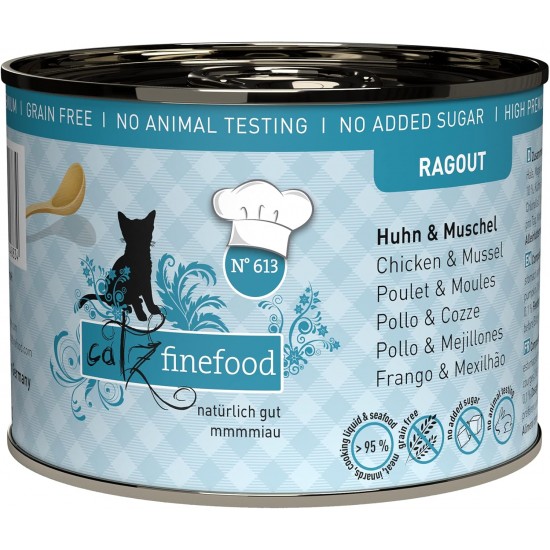 catz finefood Ragout Mix Pack Wet Cat Food - Delicatessen Wet Food for Cats in Sauce without Grain and Sugar with High Meat Content, 6 x 190 g Tin catz finefood Ragout Mix Pack Wet Cat Food - Delicatessen Wet Food for Cats in Sauce without Grain and Sugar with High Meat Content, 6 x 190 g Tin