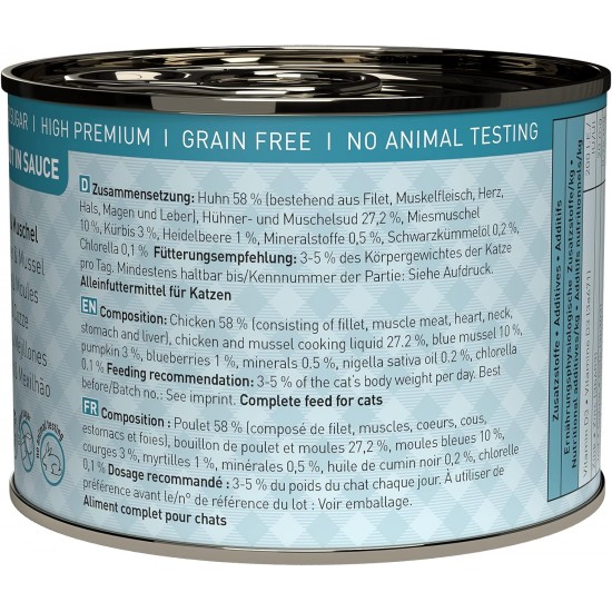 catz finefood Ragout Mix Pack Wet Cat Food - Delicatessen Wet Food for Cats in Sauce without Grain and Sugar with High Meat Content, 6 x 190 g Tin catz finefood Ragout Mix Pack Wet Cat Food - Delicatessen Wet Food for Cats in Sauce without Grain and Sugar with High Meat Content, 6 x 190 g Tin