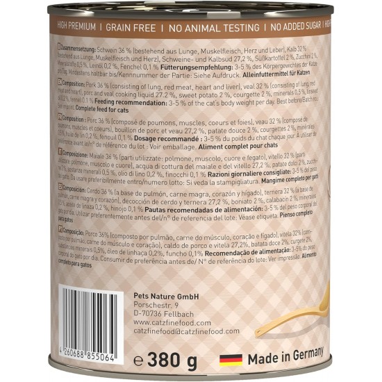 catz finefood Ragout Mix Pack Wet Cat Food - Delicatessen Wet Food for Cats in Sauce without Grain and Sugar with High Meat Content, 6 x 190 g Tin catz finefood Ragout Mix Pack Wet Cat Food - Delicatessen Wet Food for Cats in Sauce without Grain and Sugar with High Meat Content, 6 x 190 g Tin