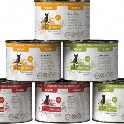 catz finefood Senior Collection Wet Cat Food - Premium Wet Food for Your Senior Cat - Grain-Free, No Sugar, High Meat Content, Vitamins & Minerals (6 x 200 g Tin) catz finefood Senior Collection Wet Cat Food - Premium Wet Food for Your Senior Cat - Grain-Free, No Sugar, High Meat Content, Vitamins & Minerals (6 x 200 g Tin)