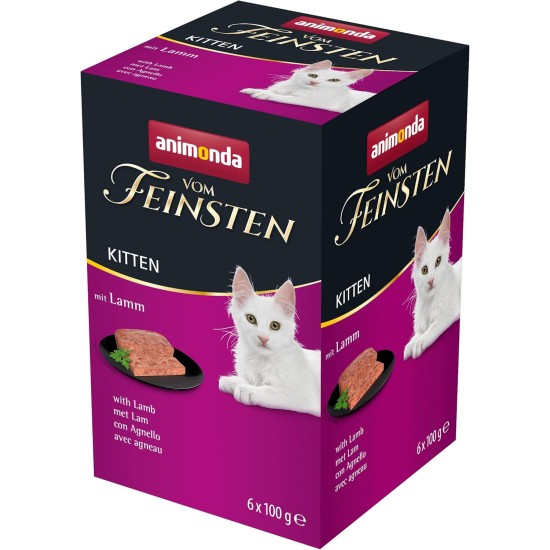 vom Feinsten Kitten Cat Food Wet Variety (32 x 100 g), Kitten Cat Food Wet without Grain and Sugar by animonda, with Fresh Meaty Ingredients vom Feinsten Kitten Cat Food Wet Variety (32 x 100 g), Kitten Cat Food Wet without Grain and Sugar by animonda, with Fresh Meaty Ingredients