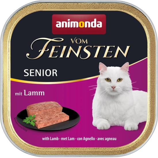 vom Feinsten Senior Cat Food Wet Wet Food Variety (32 x 100 g), Cat Food from 7 Years by animonda, without Grains and Sugar, with Fresh, Meaty Ingredients vom Feinsten Senior Cat Food Wet Wet Food Variety (32 x 100 g), Cat Food from 7 Years by animonda, without Grains and Sugar, with Fresh, Meaty Ingredients