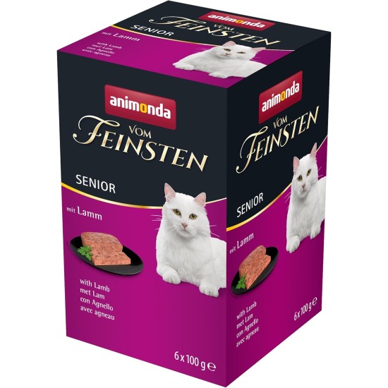 vom Feinsten Senior Cat Food Wet Wet Food Variety (32 x 100 g), Cat Food from 7 Years by animonda, without Grains and Sugar, with Fresh, Meaty Ingredients vom Feinsten Senior Cat Food Wet Wet Food Variety (32 x 100 g), Cat Food from 7 Years by animonda, without Grains and Sugar, with Fresh, Meaty Ingredients
