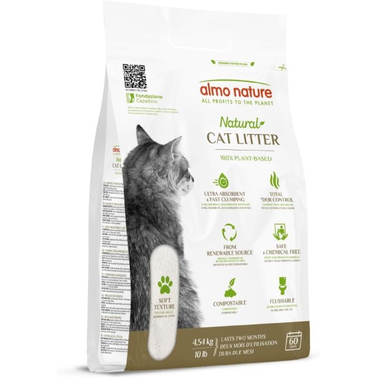 Almo Nature Katzenstreu, cat litter, eco-friendly disposal, 4.54 kg, one size fits all, 77 Almo Nature Katzenstreu, cat litter, eco-friendly disposal, 4.54 kg, one size fits all, 77