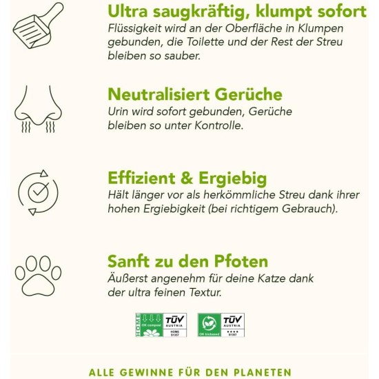 Almo Nature Katzenstreu, cat litter, eco-friendly disposal, 4.54 kg, one size fits all, 77 Almo Nature Katzenstreu, cat litter, eco-friendly disposal, 4.54 kg, one size fits all, 77