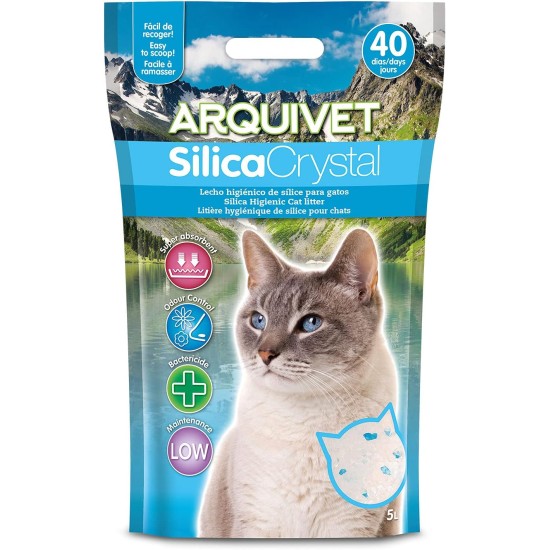 Arquivet Silica Crystal Pack 6 x 5 Litre Cat Litter Cat Litter Cat Litter Cat Litter Cat Litter, Absorbency, Helps Remove Odours and Bacteria Arquivet Silica Crystal Pack 6 x 5 Litre Cat Litter Cat Litter Cat Litter Cat Litter Cat Litter, Absorbency, Helps Remove Odours and Bacteria