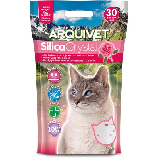 Arquivet Silica Crystal Roses Cat Litter, 3.8 L Arquivet Silica Crystal Roses Cat Litter, 3.8 L