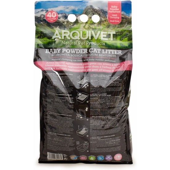 Baby Powder Cat Litter 5 Kg - 100% natürliches Talkumpuder duftendes Klumpstreu für Katzen - Katzenstreu - Saugfähigkeit - Hilft Gerüche und Bakterien zu beseitigen Baby Powder Cat Litter 5 Kg - 100% natürliches Talkumpuder duftendes Klumpstreu für Katzen - Katzenstreu - Saugfähigkeit - Hilft Gerüche und Bakterien zu beseitigen