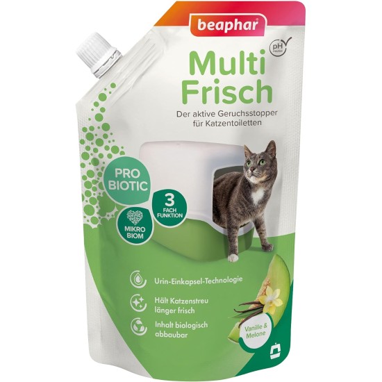 Beaphar Multi Fresh Vanilla & Melon | Deodorant Fresh Scent For Cat Litter Cat Litter Tray | makes more durable kitty litter PH Neutral | 400g Beaphar Multi Fresh Vanilla & Melon | Deodorant Fresh Scent For Cat Litter Cat Litter Tray | makes more durable kitty litter PH Neutral | 400g