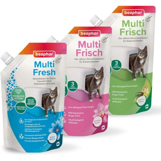 Beaphar Odour Absorber - Concentrated Granules for Cat Litter - Neutralises Bad Odours - Leaves a Pleasant Fragrance (Vanilla Melon) - 400g - Up to 4 Months Use Beaphar Odour Absorber - Concentrated Granules for Cat Litter - Neutralises Bad Odours - Leaves a Pleasant Fragrance (Vanilla Melon) - 400g - Up to 4 Months Use