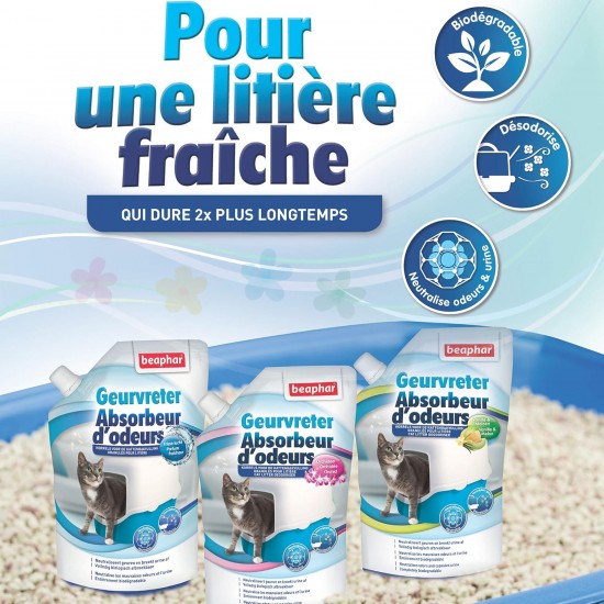 Beaphar Odour Absorber - Concentrated Granules for Cat Litter - Neutralises Bad Odours - Leaves a Pleasant Fragrance (Vanilla Melon) - 400g - Up to 4 Months Use Beaphar Odour Absorber - Concentrated Granules for Cat Litter - Neutralises Bad Odours - Leaves a Pleasant Fragrance (Vanilla Melon) - 400g - Up to 4 Months Use