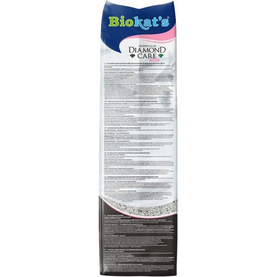 Biokat's Diamond Care Classic Scented Fine Cat Litter with Activated Carbon and Aloe Vera - 1 Bag (1 x 10 L) Biokat's Diamond Care Classic Scented Fine Cat Litter with Activated Carbon and Aloe Vera - 1 Bag (1 x 10 L)