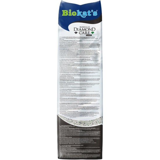 Biokat's Diamond Care Classic Unscented Fine Cat Litter with Activated Carbon and Aloe Vera - 1 Bag, Classic - No Air Biokat's Diamond Care Classic Unscented Fine Cat Litter with Activated Carbon and Aloe Vera - 1 Bag, Classic - No Air