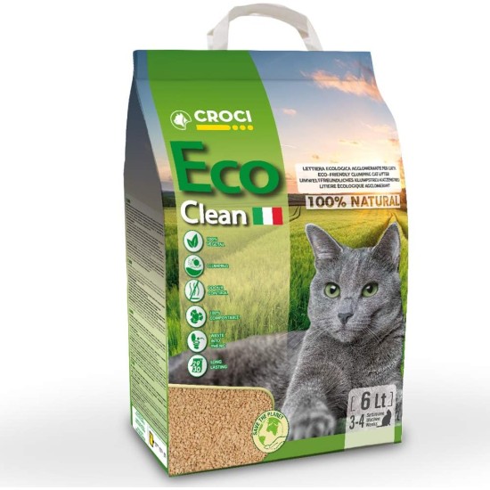 CROCI Cat Litter Eco Clean, 10 Litre CROCI Cat Litter Eco Clean, 10 Litre