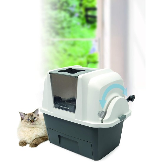 Catit Smart Sift Self-Cleaning Cat Litter Tray, grey Catit Smart Sift Self-Cleaning Cat Litter Tray, grey