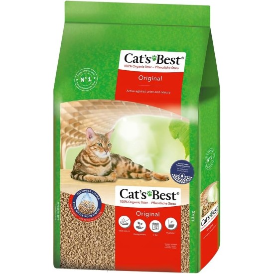 Cat's Best, Oeko Plus Cat Litter, 20 l Cat's Best, Oeko Plus Cat Litter, 20 l