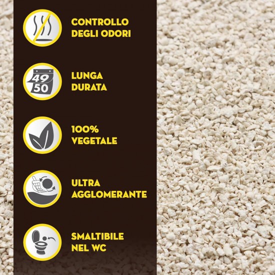 Croci Tofu Clean Litter 10L - Clumping Cat Litter, Biodegradable, Flushes in the Toilet, 100% Plant-Based, Durable Odour Resistant Sand Croci Tofu Clean Litter 10L - Clumping Cat Litter, Biodegradable, Flushes in the Toilet, 100% Plant-Based, Durable Odour Resistant Sand