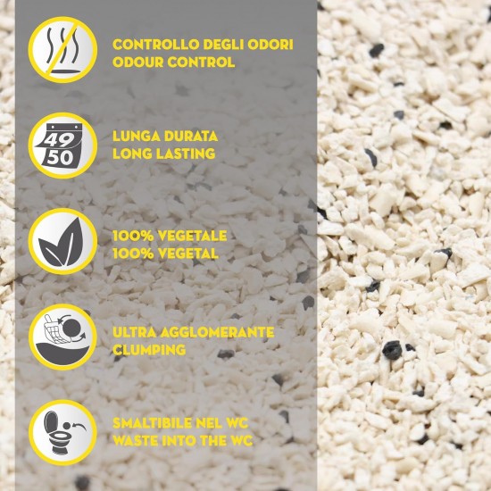 Croci Tofu Clean Litter 10L - Clumping Cat Litter, Biodegradable, Flushes in the Toilet, 100% Plant-Based, Durable Odour Resistant Sand Croci Tofu Clean Litter 10L - Clumping Cat Litter, Biodegradable, Flushes in the Toilet, 100% Plant-Based, Durable Odour Resistant Sand