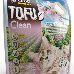 Croci Tofu Clean Litter Cherry Blossom duftend 10L – klumpende Katzenstreu, biologisch abbaubar, spült die Toilette hinunter, 100% pflanzlich, langanhaltender Anti-Geruchs-Sand Croci Tofu Clean Litter Cherry Blossom duftend 10L – klumpende Katzenstreu, biologisch abbaubar, spült die Toilette hinunter, 100% pflanzlich, langanhaltender Anti-Geruchs-Sand