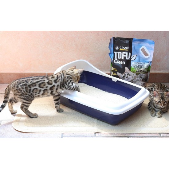 Croci Tofu Clean Litter Cherry Blossom duftend 10L – klumpende Katzenstreu, biologisch abbaubar, spült die Toilette hinunter, 100% pflanzlich, langanhaltender Anti-Geruchs-Sand Croci Tofu Clean Litter Cherry Blossom duftend 10L – klumpende Katzenstreu, biologisch abbaubar, spült die Toilette hinunter, 100% pflanzlich, langanhaltender Anti-Geruchs-Sand