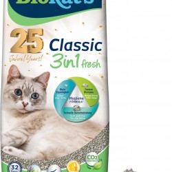 Gimborn Biokat's Classic Fresh 3-in-1 Scented Clumping Cat Litter with 3 Different Grain Sizes, Classic Fresh - With Air Gimborn Biokat's Classic Fresh 3-in-1 Scented Clumping Cat Litter with 3 Different Grain Sizes, Classic Fresh - With Air