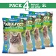 Natural Cat Litter Natürliches biologisch abbaubares Katzenbett, 4 Stück, 5 l Natural Cat Litter Natürliches biologisch abbaubares Katzenbett, 4 Stück, 5 l