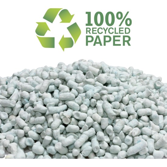 Recycled Paper Cat Litter, 6 Litre, Binding Agent and Absorbent Recycled Paper Cat Litter, 6 Litre, Binding Agent and Absorbent