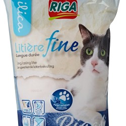 Riga - Rigalit Fine Grain - Hyper-Absorbent Cat Litter of Mineral Origin - Silica Gel - Fine Grain - Odour Absorbing - Bacteria-Inhibiting 1.6 kg (Pack of 1) Riga - Rigalit Fine Grain - Hyper-Absorbent Cat Litter of Mineral Origin - Silica Gel - Fine Grain - Odour Absorbing - Bacteria-Inhibiting 1.6 kg (Pack of 1)