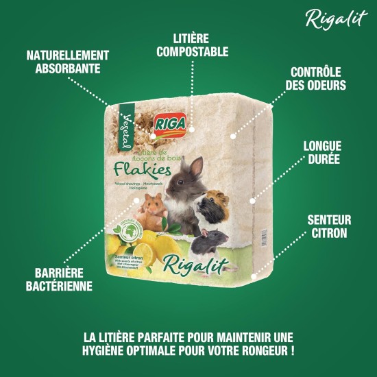 Riga 2 x Lemon Scented Cat Litter Tray Small Animals 3.6kg Riga 2 x Lemon Scented Cat Litter Tray Small Animals 3.6kg