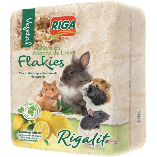 Riga 2 x Lemon Scented Cat Litter Tray Small Animals 3.6kg