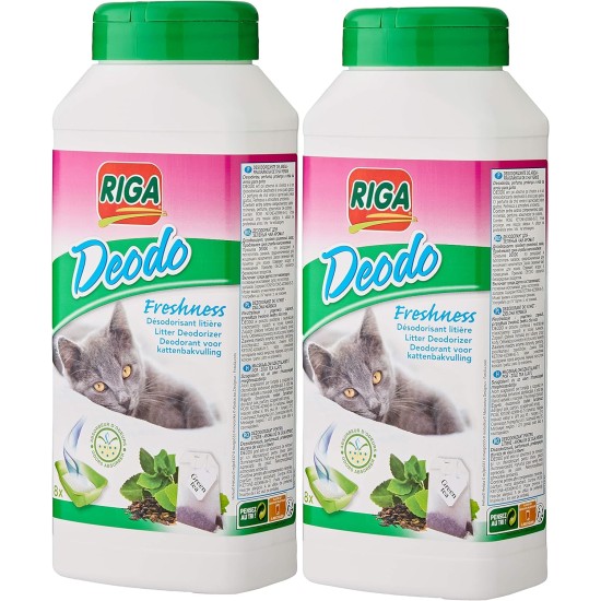 Riga déodo Scent Litter for Cats – Pack of 2 Riga déodo Scent Litter for Cats – Pack of 2