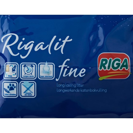 Rigalit Fine Grain - Hyper-Absorbent Cat Litter of Mineral Origin - Silica Gel - Fine Grain - Odour Absorbing - Bacteria-Inhibiting 1.6 kg (Pack of 1) Rigalit Fine Grain - Hyper-Absorbent Cat Litter of Mineral Origin - Silica Gel - Fine Grain - Odour Absorbing - Bacteria-Inhibiting 1.6 kg (Pack of 1)