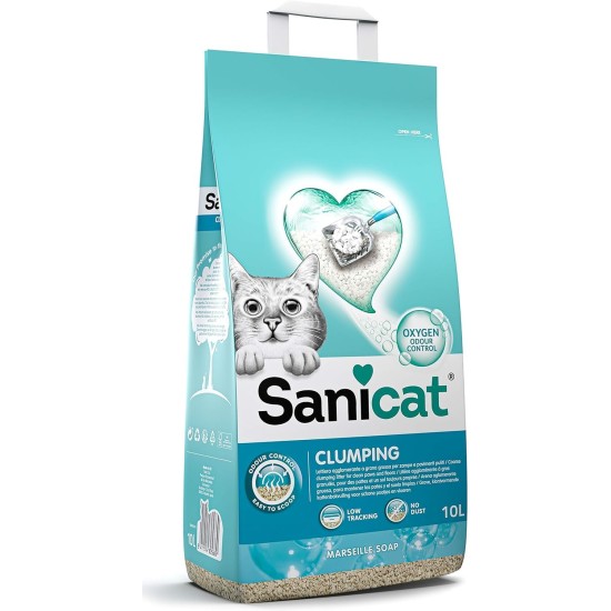Sanicat Clumping Cat Litter 10 Litres Sanicat Clumping Cat Litter 10 Litres