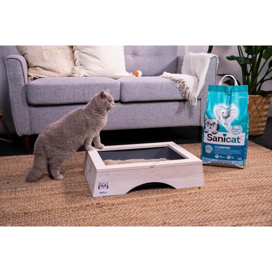 Sanicat Clumping Cat Litter 10 Litres Sanicat Clumping Cat Litter 10 Litres
