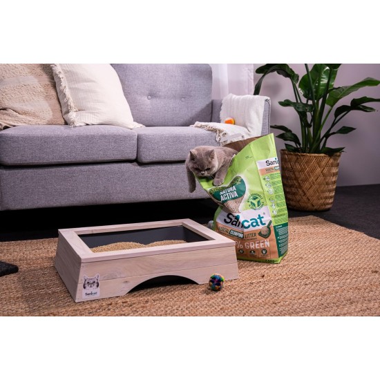Sanicat Recycled Corn Cob Clumping Litter, Excellent Absorption and Odour Retention, Eco Friendly and Biodegradable Product, Pack Size 6L Sanicat Recycled Corn Cob Clumping Litter, Excellent Absorption and Odour Retention, Eco Friendly and Biodegradable Product, Pack Size 6L