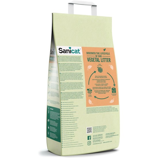 Sanicat Recycled Wood Absorbent Multipet Excellent Absorption and Odour Control Eco Friendly Biodegradable Product 6kg Sanicat Recycled Wood Absorbent Multipet Excellent Absorption and Odour Control Eco Friendly Biodegradable Product 6kg