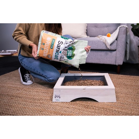 Sanicat Recycled Wood Absorbent Multipet Excellent Absorption and Odour Control Eco Friendly Biodegradable Product 6kg Sanicat Recycled Wood Absorbent Multipet Excellent Absorption and Odour Control Eco Friendly Biodegradable Product 6kg
