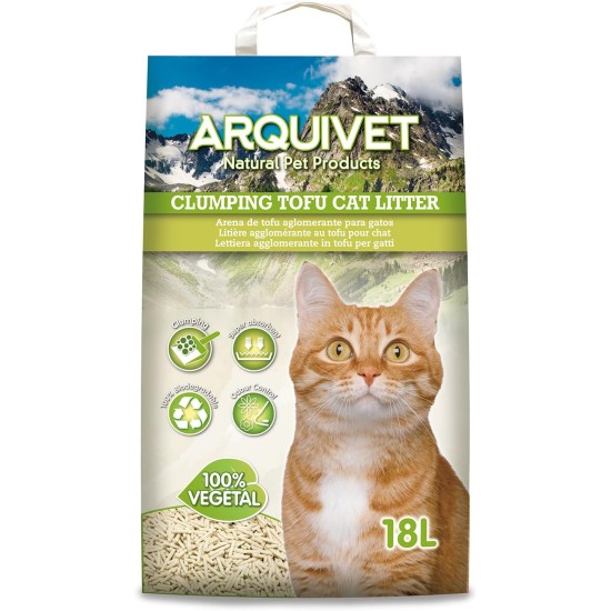 Tofu Cat Litter 18 L - Binding and Absorbent Tofu Cat Litter 18 L - Binding and Absorbent