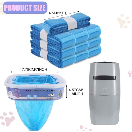 10 Pack Cat Litter Refill Bags, Cat Litter Refill Bags Compatible with Genie Bag Refill Cartridge, Cat Litter Refill Bag Fragrant, Compatible with Your Standard and Plus Genie Litter 10 Pack Cat Litter Refill Bags, Cat Litter Refill Bags Compatible with Genie Bag Refill Cartridge, Cat Litter Refill Bag Fragrant, Compatible with Your Standard and Plus Genie Litter