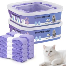 10 Pack Cat Litter Refill Bags, Compatible with Standard, Ultra and Extra Large Litter Refills, Ultra Odour Control, Purple 10 Pack Cat Litter Refill Bags, Compatible with Standard, Ultra and Extra Large Litter Refills, Ultra Odour Control, Purple